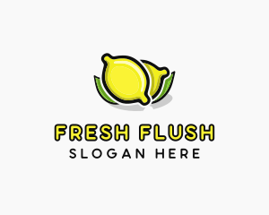 Lemon Fruit Citrus logo design