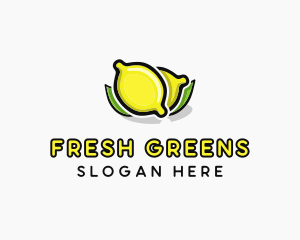 Lemon Fruit Citrus logo design