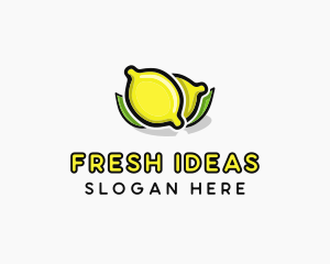 Lemon Fruit Citrus logo design