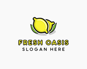 Lemon Fruit Citrus logo design