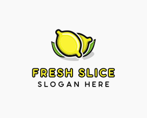 Lemon Fruit Citrus logo design