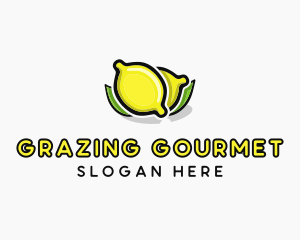 Lemon Fruit Citrus logo design