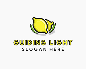 Lemon Fruit Citrus logo design