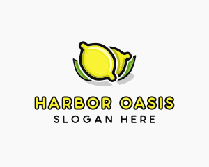 Lemon Fruit Citrus logo design