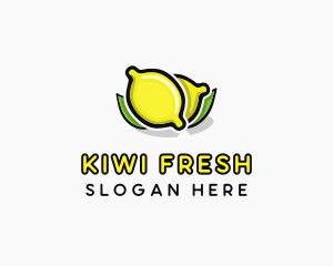 Lemon Fruit Citrus logo design