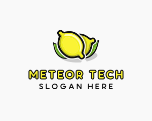 Lemon Fruit Citrus logo design