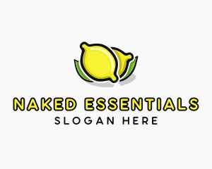 Lemon Fruit Citrus logo design