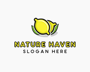 Lemon Fruit Citrus logo design