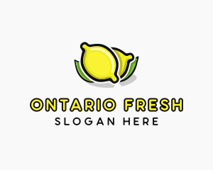 Lemon Fruit Citrus logo design