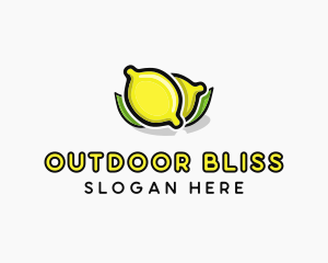 Lemon Fruit Citrus logo design