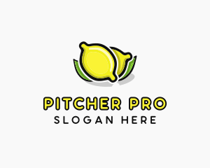 Lemon Fruit Citrus logo design