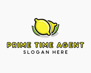 Lemon Fruit Citrus logo design