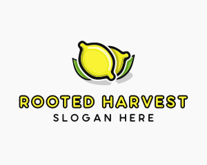 Lemon Fruit Citrus logo design