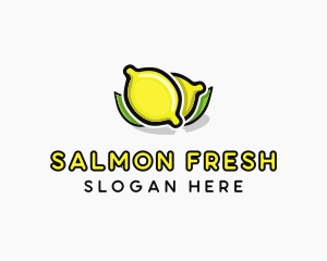 Lemon Fruit Citrus logo design