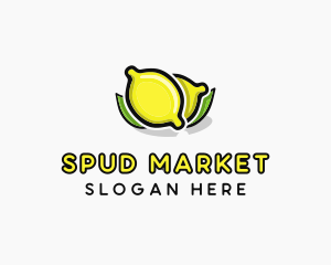 Lemon Fruit Citrus logo design