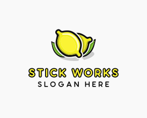 Lemon Fruit Citrus logo design