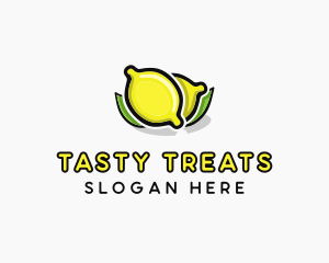 Lemon Fruit Citrus logo design