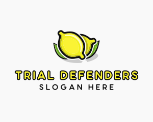 Lemon Fruit Citrus logo design