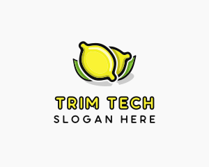 Lemon Fruit Citrus logo design