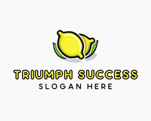 Lemon Fruit Citrus logo design