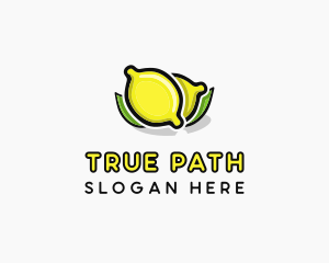 Lemon Fruit Citrus logo design