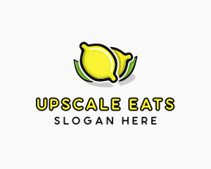 Lemon Fruit Citrus logo design