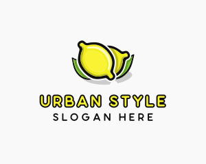 Lemon Fruit Citrus logo design