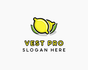 Lemon Fruit Citrus logo design