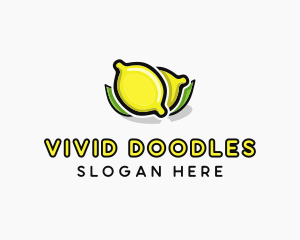 Lemon Fruit Citrus logo design