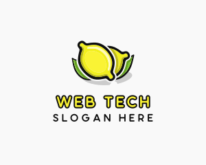 Lemon Fruit Citrus logo design