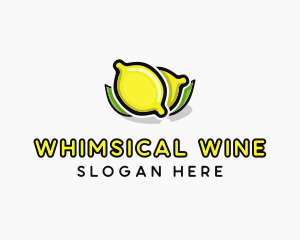 Lemon Fruit Citrus logo design