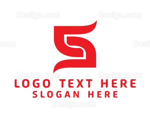 Modern Asian Letter S Logo