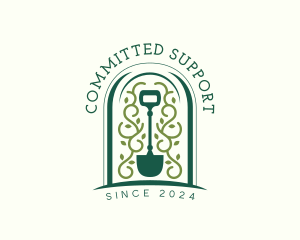 Lawn Care Shovel logo design