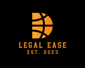 Basketball Letter D  logo