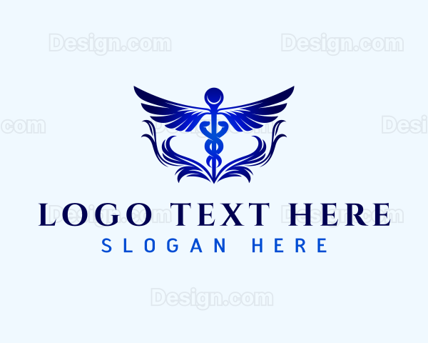 Caduceus Healthcare Medical Logo