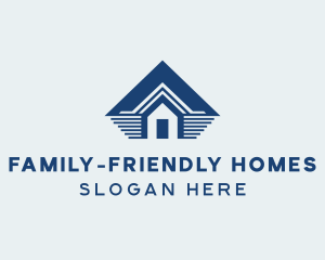 Roofing Home Residence logo design