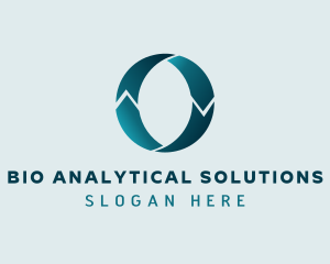 Teal Logistics Letter O logo design