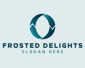 Teal Logistics Letter O logo design