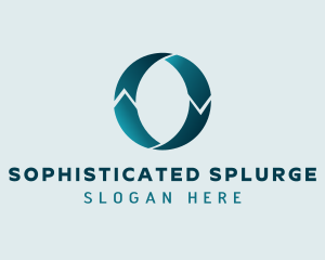 Teal Logistics Letter O logo design