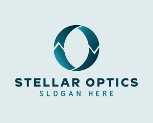 Teal Logistics Letter O logo design