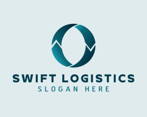 Teal Logistics Letter O logo
