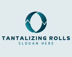 Teal Logistics Letter O logo design