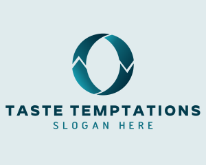 Teal Logistics Letter O logo design