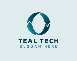 Teal Logistics Letter O logo