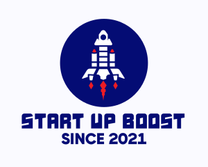 Rocketship Space Launch  logo