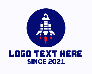 Rocketship Space Launch  logo