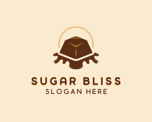 Chocolate Candy Dessert logo design