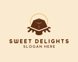 Chocolate Candy Dessert logo design