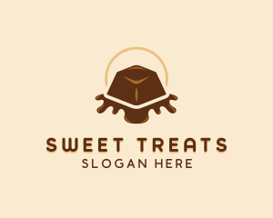 Chocolate Candy Dessert logo design