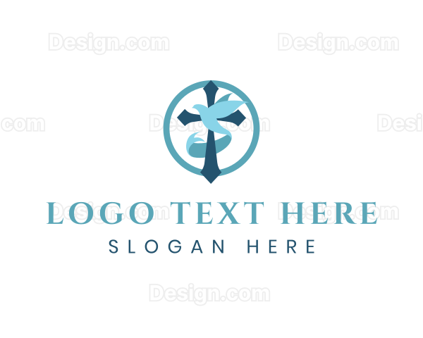 Religion Spiritual Cross Logo